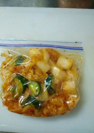 市販の白菜キムチで大根、キュウリキムチ-レシピのメイン写真