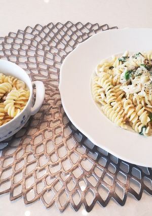 親子で♡ほうれん草とベーコンのパスタ-レシピのメイン写真