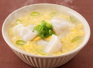 胃に優しい！水餃子の中華かきたまスープ-レシピのメイン写真