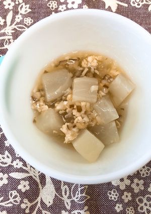 かぶのそぼろあんかけアレンジ９～11か月-レシピのメイン写真