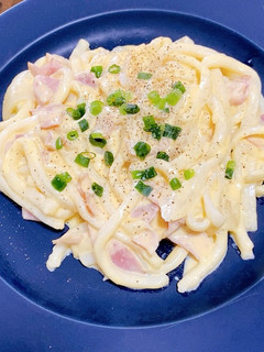 釜玉カルボナーラうどん-レシピのメイン写真