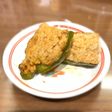 ピーマンの肉詰めに車麩を入れました!