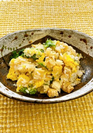 油あげのレタスチャーハン-レシピのメイン写真