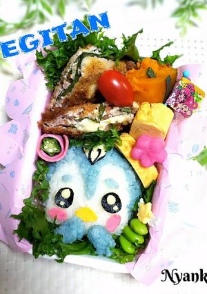 ヒーリングっどプリキュア ペギタン弁当-レシピのメイン写真