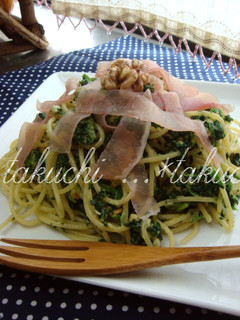 ほうれん草と生ハムのパスタ-レシピのメイン写真