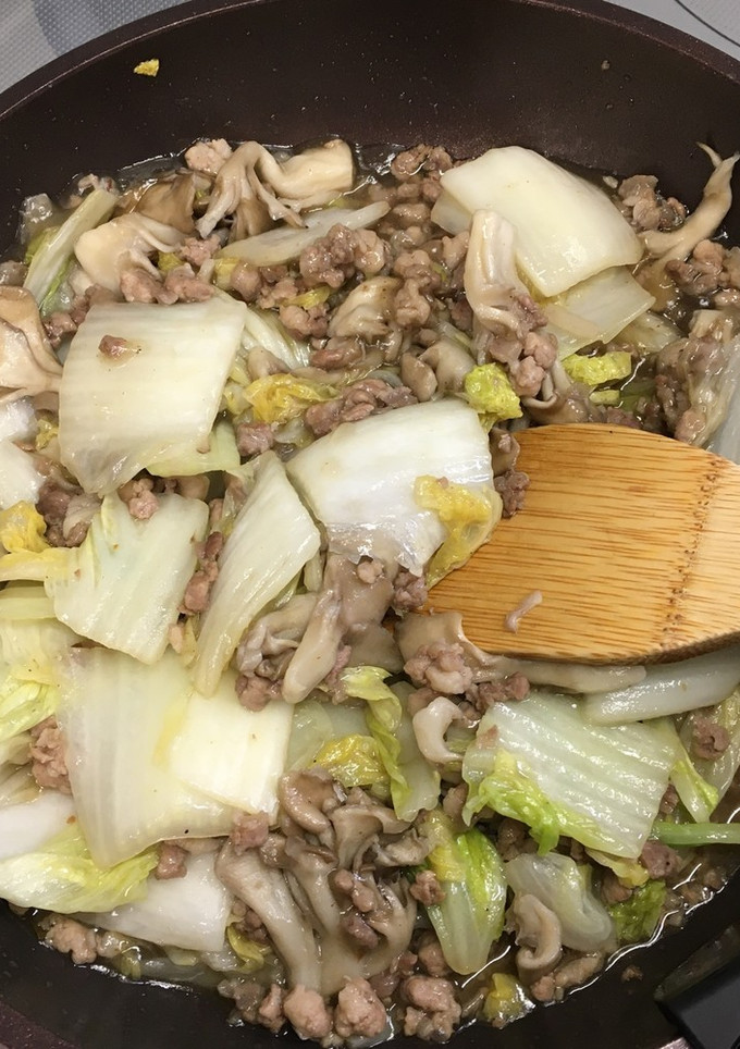 白菜と豚ひき肉の簡単餡掛け-レシピのメイン写真