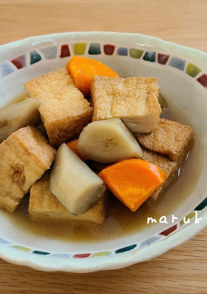 厚揚げとゴボウの煮物-レシピのメイン写真