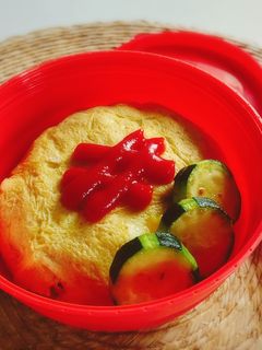 息子弁当✨オムライス-レシピのメイン写真