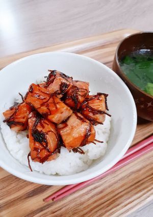 サーモンの昆布和え-レシピのメイン写真