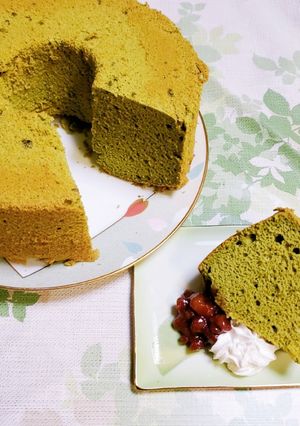 油無し！豆乳ヨーグルト抹茶シフォンケーキ-レシピのメイン写真