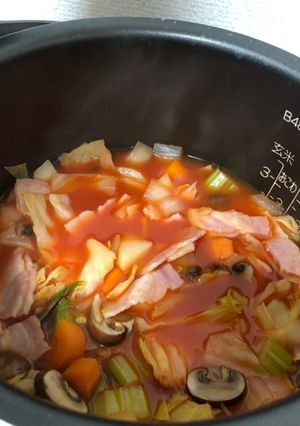 【炊飯器調理】ミネストローネ-レシピのメイン写真