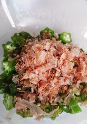 オクラのおひたし ぶっかけ丼-レシピのメイン写真