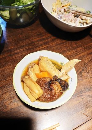 手羽先と根菜の含め煮。-レシピのメイン写真