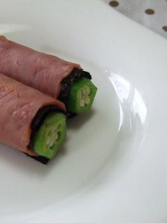✿オクラの海苔ベーコン巻き✿-レシピのメイン写真