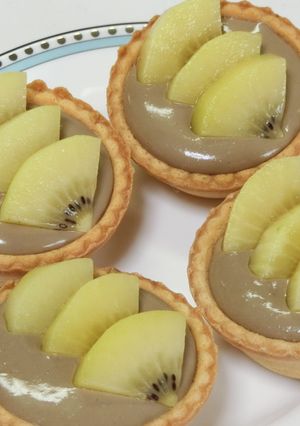 キウイのほうじ茶レアチーズケーキタルト-レシピのメイン写真