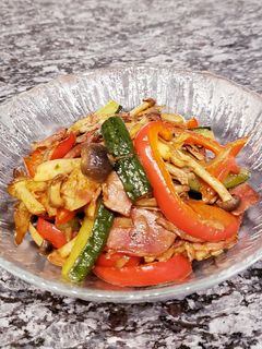 夏野菜カレー風味炒め♡簡単美味しい♪-レシピのメイン写真