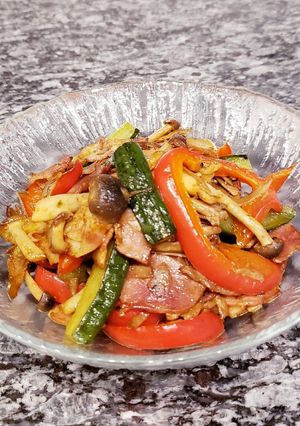 夏野菜カレー風味炒め♡簡単美味しい♪-レシピのメイン写真