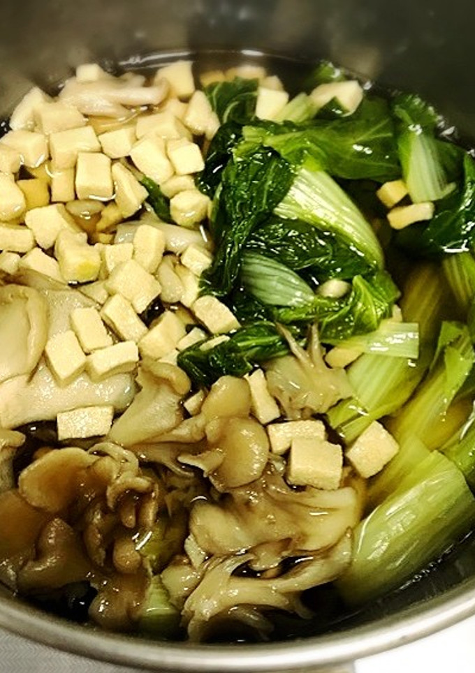 しろ菜ときのこの煮物-レシピのメイン写真
