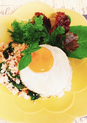鶏肉でヘルシーに♡ガパオライス♪タイ料理-レシピのメイン写真