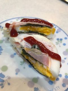 簡単★楽しい!のりベーコンエッグ☆お弁当-レシピのメイン写真