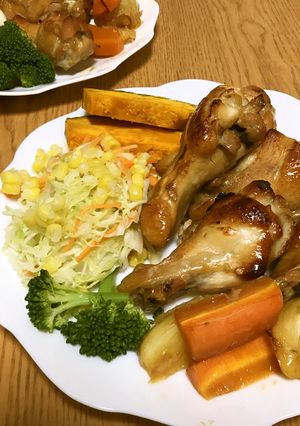 手羽元のオーブン焼き～つくおき可☆-レシピのメイン写真