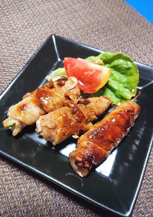 焼肉のたれでアスパラ人参の豚バラ肉巻き-レシピのメイン写真