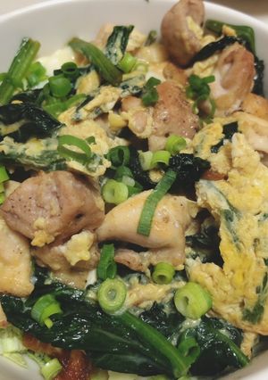 ご飯代用☆おからキャベツ!ヘルシー親子丼-レシピのメイン写真