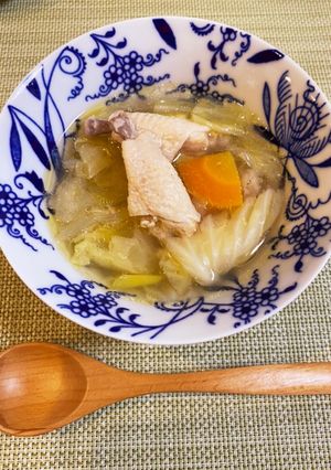 【圧力鍋】手羽先と野菜の中華風スープ-レシピのメイン写真