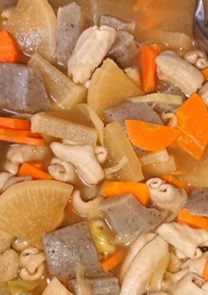 サイボクのモツで　醤油風味もつ煮-レシピのメイン写真