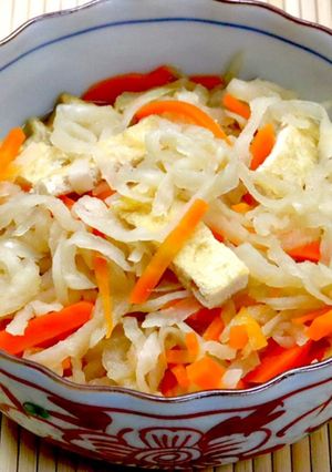 我が家の切り干し大根の煮物　胡麻油使用！-レシピのメイン写真