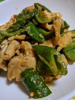 簡単☆豚肉とピーマンのピリ辛味噌炒め-レシピのメイン写真