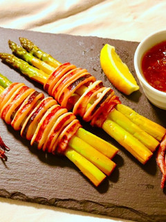 No2574イカとアスパラの蒸し焼き-レシピのメイン写真