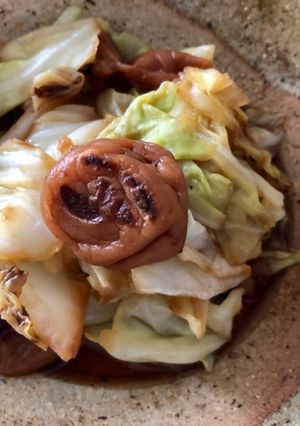 さっぱり☆キャベツと梅の焼き浸し-レシピのメイン写真