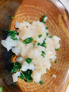 帆立貝柱の横のたたき-レシピのメイン写真