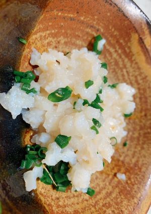 帆立貝柱の横のたたき-レシピのメイン写真