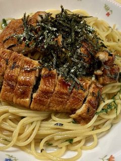 鰻のひつまぶし風スープパスタ-レシピのメイン写真