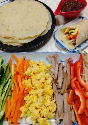 簡単煮豚とモチモチ皮の春餅-レシピのメイン写真
