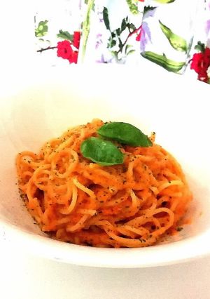 桜えびのトマトクリームパスタ。-レシピのメイン写真