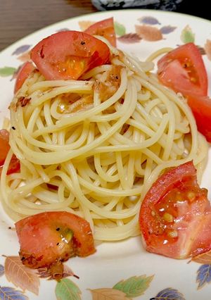 簡単で夏にオススメ！冷製トマトパスタ！-レシピのメイン写真