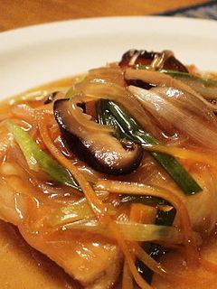 我が家の豆腐ステーキあんかけ-レシピのメイン写真