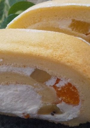 もちもちシフォンロールケーキ✩.*˚-レシピのメイン写真