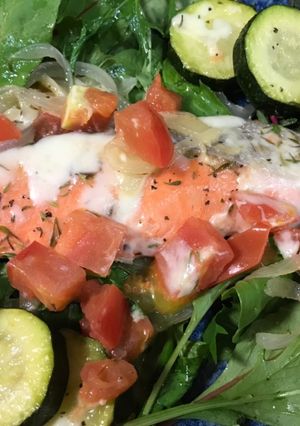 紅鮭と夏野菜のイタリアングリル-レシピのメイン写真