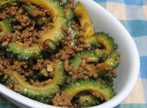 ★ゴーヤとひき肉のスパイシーカレー炒め★-レシピのメイン写真