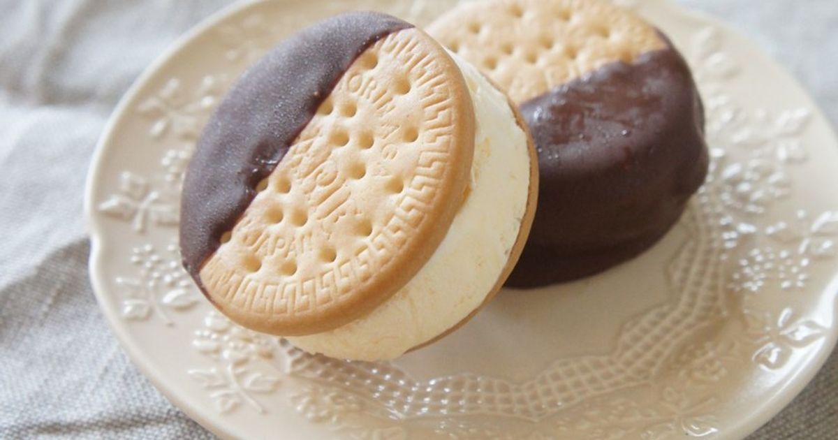 おうちおやつ＊アイスビスケットサンド by わらし 【クックパッド