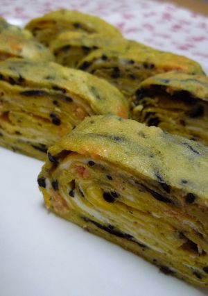 ☆しそひじきと鮭フレークの卵焼き☆-レシピのメイン写真