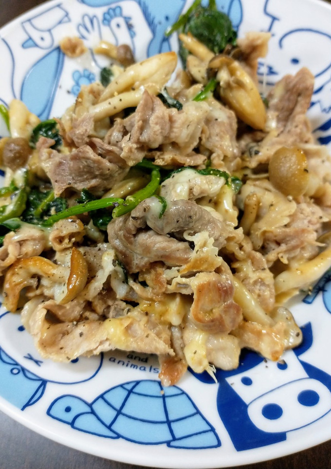 豚こまと野菜のチーズ炒め-レシピのメイン写真