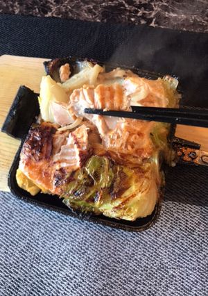 ホットサンドアメマスのチャンちゃん焼き-レシピのメイン写真