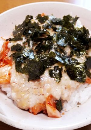簡単ランチ☆とろろ納豆キムチ丼-レシピのメイン写真
