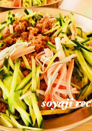 冷やしラーメン　肉みそトッピング-レシピのメイン写真