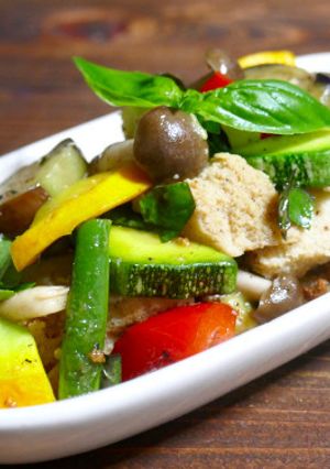 旨味たっぷり！夏野菜と高野豆腐の洋風炒め-レシピのメイン写真